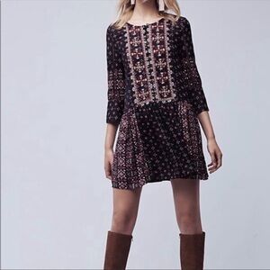 Anthropologie Vanessa Virginia Kaleidoscope Beaded Mini Dress Size Small
